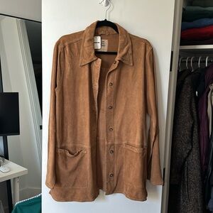 We The Free Brown / Tan Suede Over Shirt / Jacket